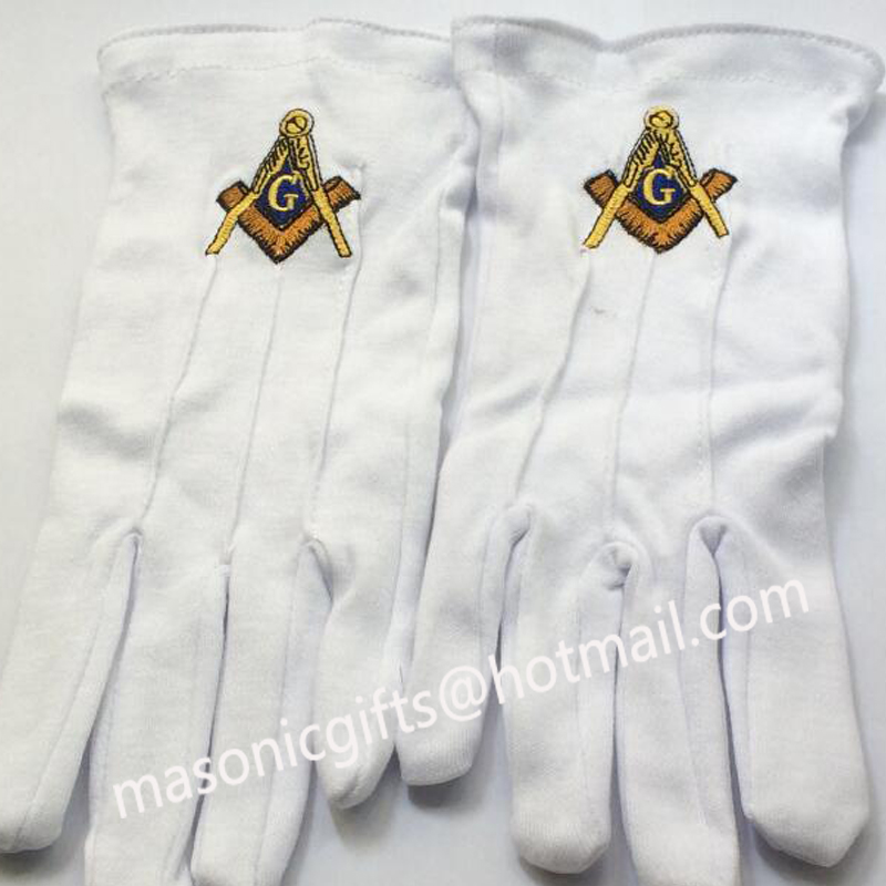 masonic gifts store new arrival high quality cotton mittens free masons gloves