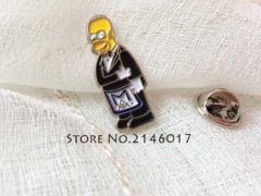 Simpsons Ceremonial Suit Brooch New Arrival Hot Soft Enamel Pins Badge Metal Craft Meme Gift